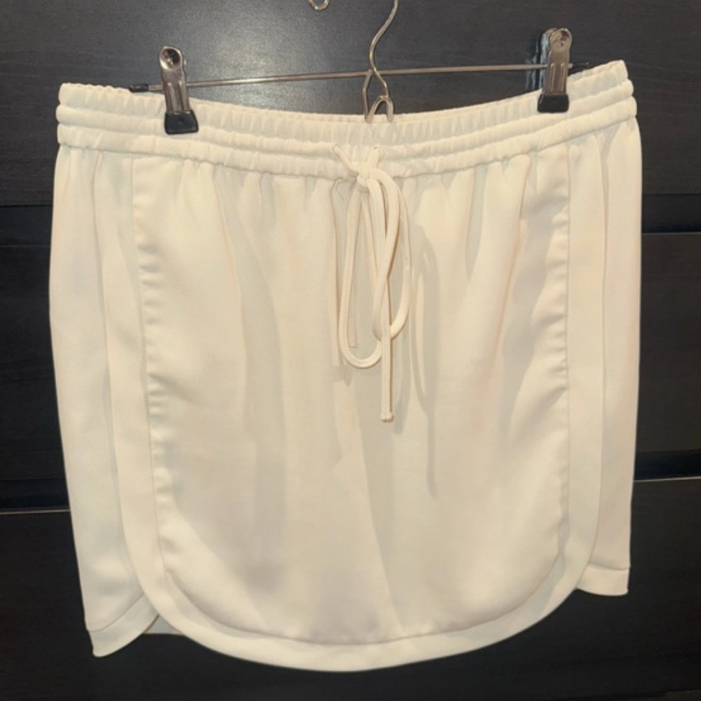 J. Crew Ivory Drawstring Skirt Sz 6